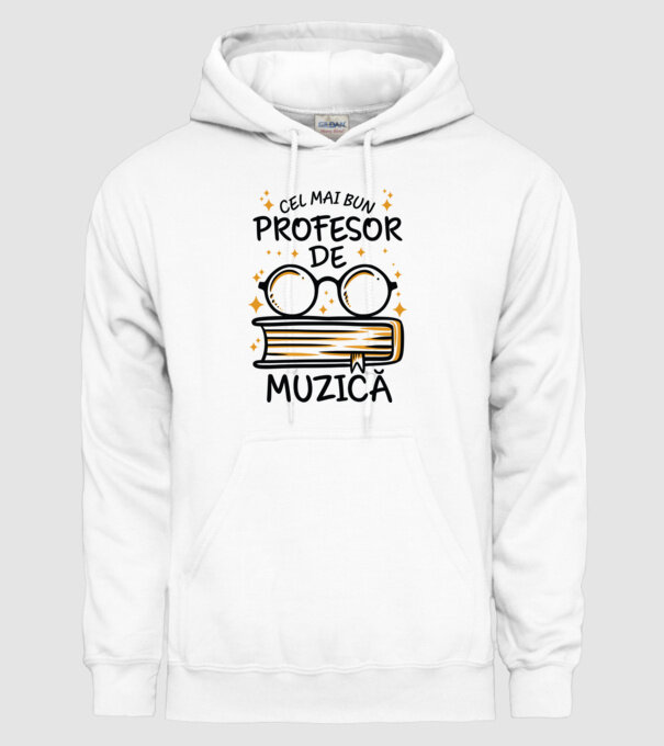 Cel mai profesor muzică model alb pe tricou