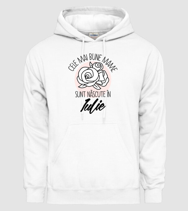 Cele mai bune mame sunt născute în Iulie model alb pe tricou
