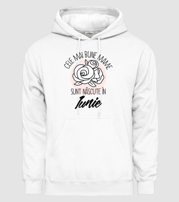 Cele mai bune mame sunt născute în Iunie model alb pe tricou