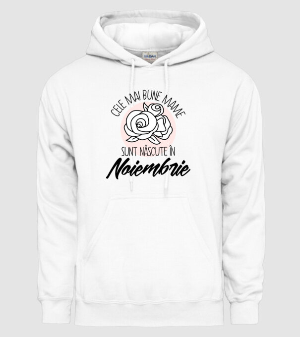 Cele mai bune mame sunt născute în Noiembrie model alb pe tricou