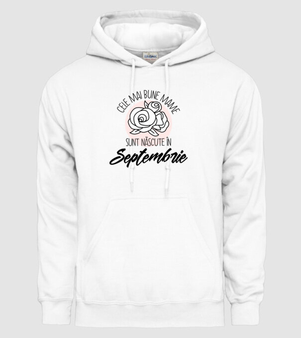 Cele mai bune mame sunt născute Septembrie model alb pe tricou