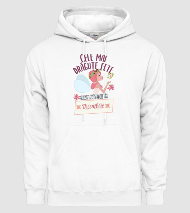 Cele mai drăguțe fete sunt născute în decembrie. model alb pe tricou