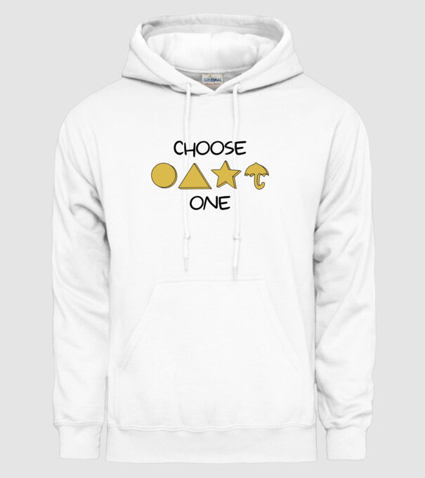 choose one squid game model alb pe tricou