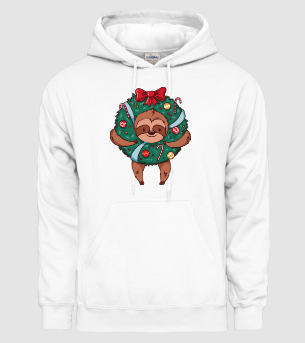 Christmas model alb pe tricou