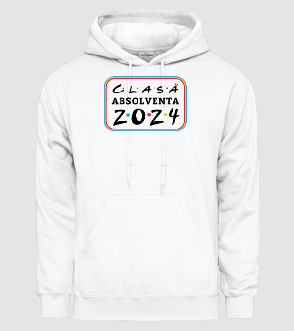 Clasă absolventă friends model alb pe tricou