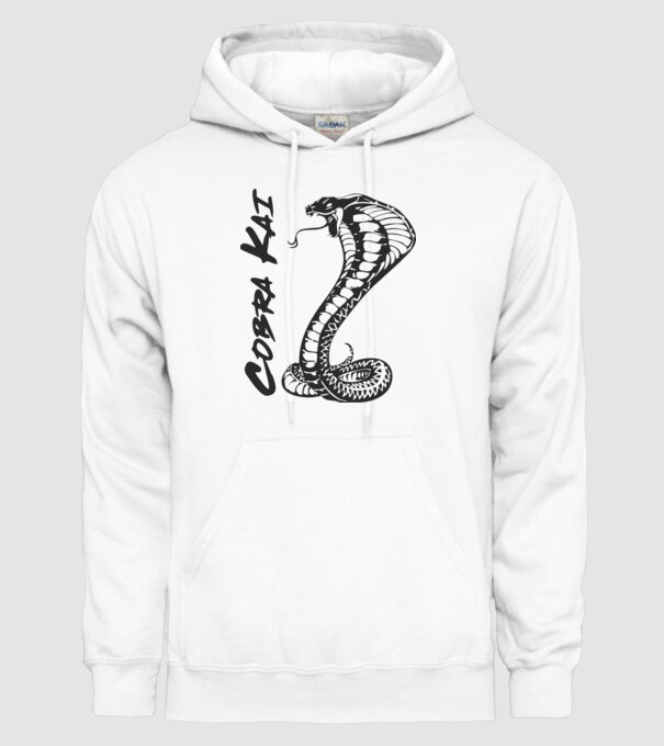 cobra kai black model alb pe tricou