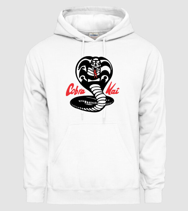 cobra kai classic logo model alb pe tricou
