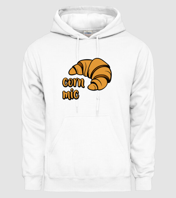 corn mic model alb pe tricou