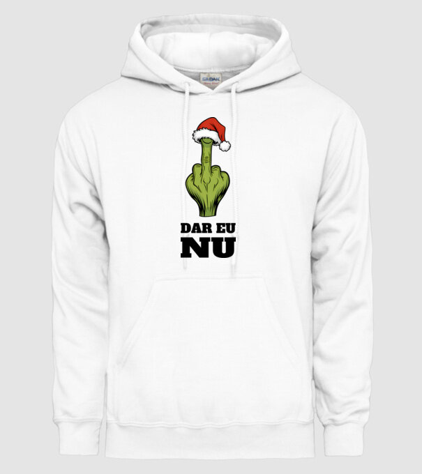 Dar eu NU alb model alb pe tricou