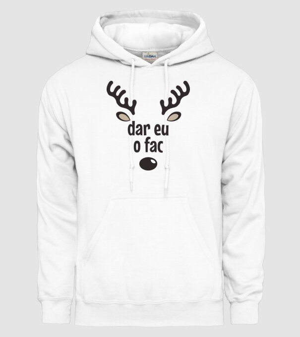 Dar eu o fac crăciun chiar căprioară Alb model alb pe tricou