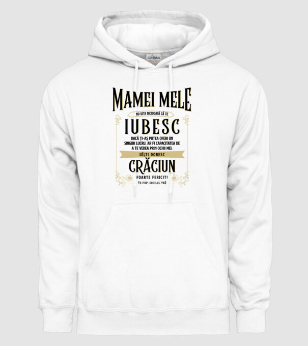 Mamei mele - nu uita niciodată că te iubesc - dacă ți-aș putea oferi un singur lucru, ar fi capacitatea de a te vedea prin ochii model alb pe tricou