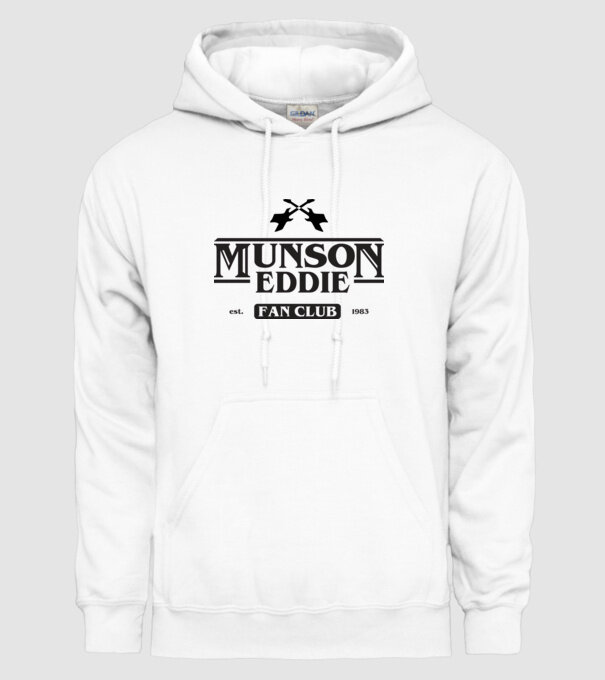 eddie munson fan club model alb pe tricou