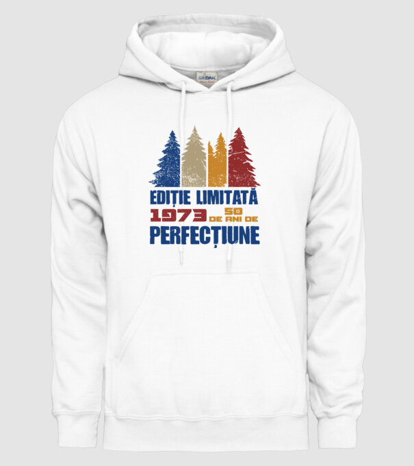 Ediție limitată 1973 - 50 de ani de perfecțiune model alb pe tricou