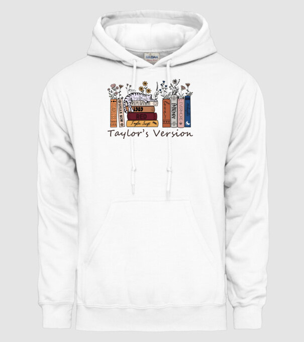 Eras tour books color cat model alb pe tricou