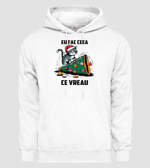 Eu fac ceea ce vreau Alb model alb pe tricou