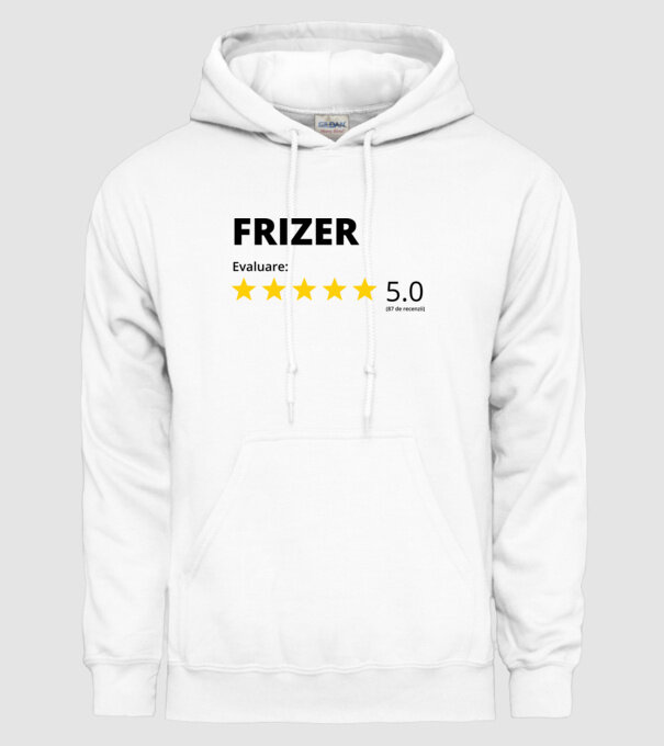 Evaluare - FRIZER model alb pe tricou