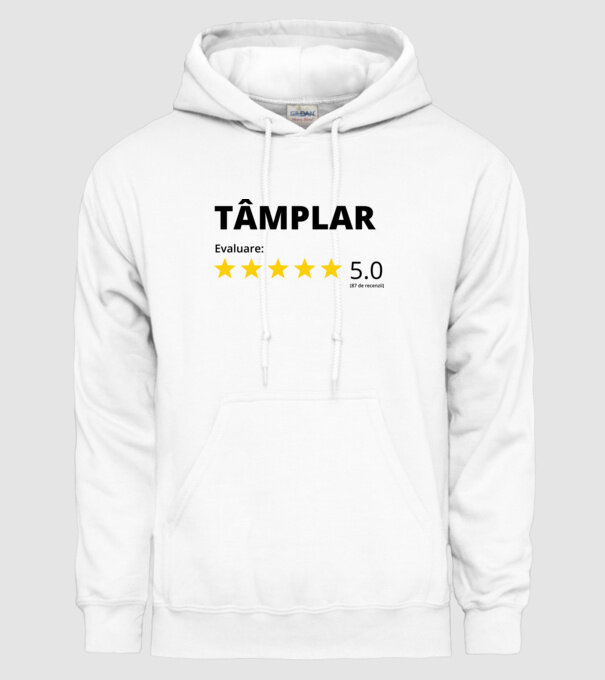 Evaluare - TÂMPLAR model alb pe tricou