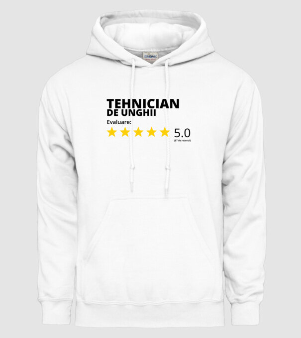Evaluare - TEHNICIAN DE UNGHII model alb pe tricou