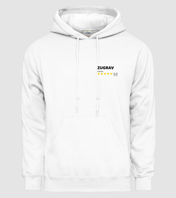 Evaluare - ZUGRAV model alb pe tricou
