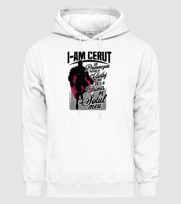 I-am cerut lui Dumnezeu putere și curaj - așa că l-a trimis pe soțul meu model alb pe tricou