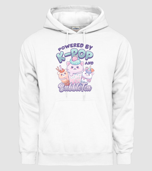 K-POP BUBBLE TEA model alb pe tricou
