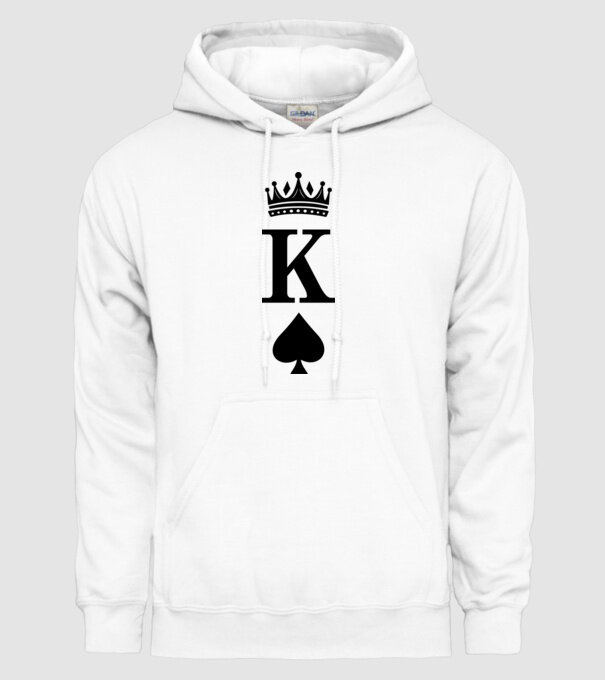 King model alb pe tricou