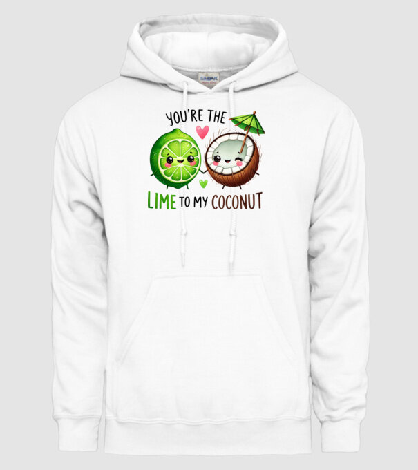 Lime to my Coconut model alb pe tricou