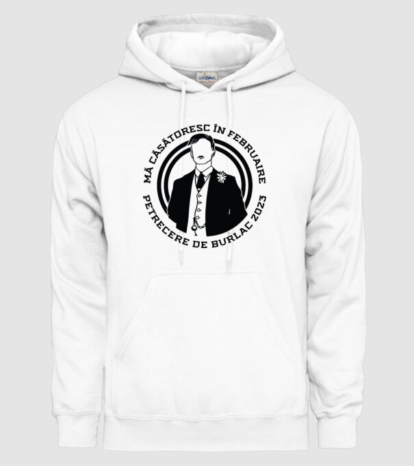 mă căsătoresc în februarie model alb pe tricou