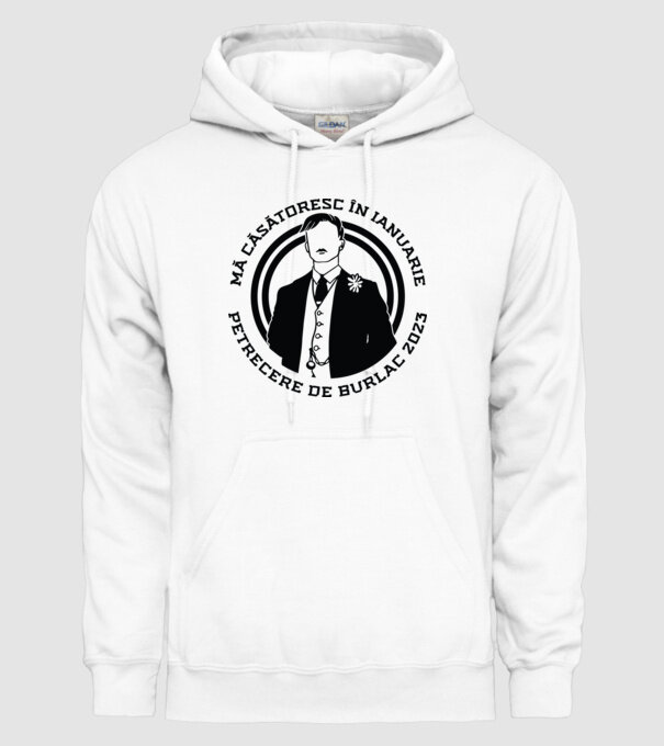 mă căsătoresc în ianuarie model alb pe tricou