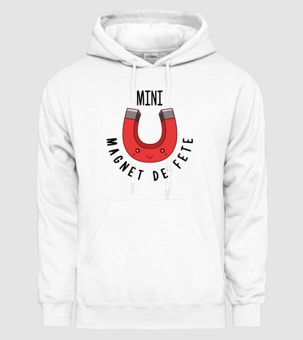 Mini magnet de fete model alb pe tricou