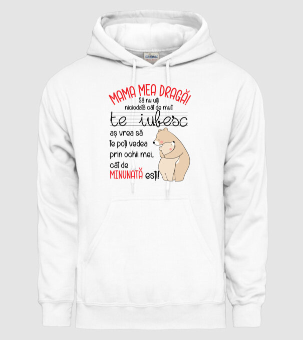 Mama Cât de minunat ești model alb pe tricou