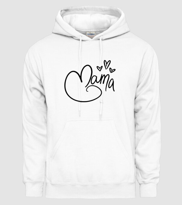 mama model alb pe tricou