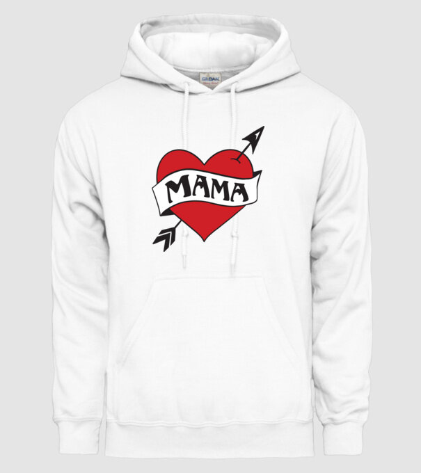 mama model alb pe tricou