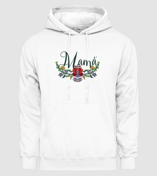 Mamă model alb pe tricou