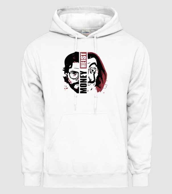 money heist professor model alb pe tricou