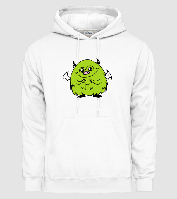 monstruleț model alb pe tricou