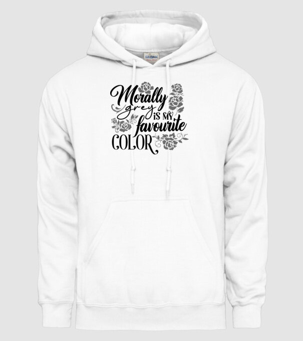 Moraly Gray is my favorite color model alb pe tricou