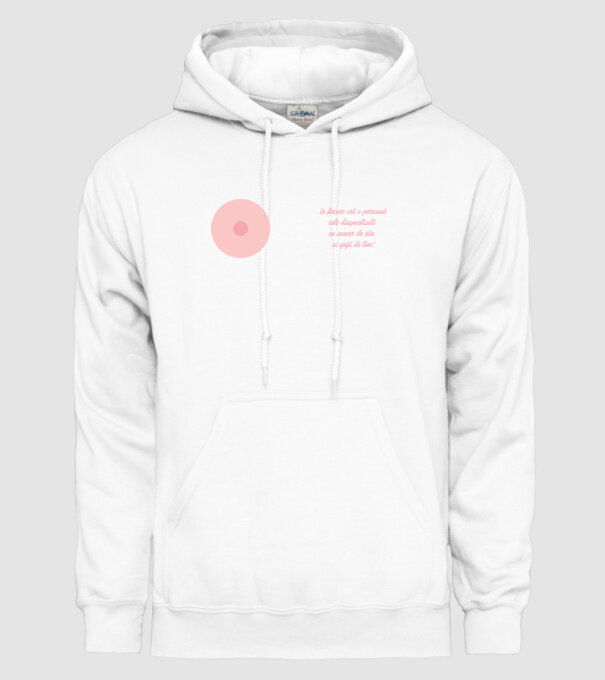 în fiecare oră o persoană este diagnosticată cu cancer de sân. ai grijă de tine! model alb pe tricou