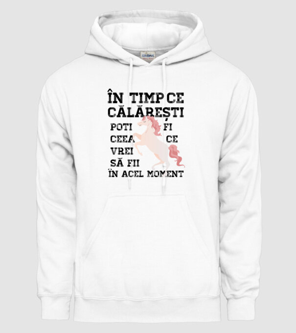 în timp ce călărești poți fi ceea ce vrei să fii - în acel moment model alb pe tricou