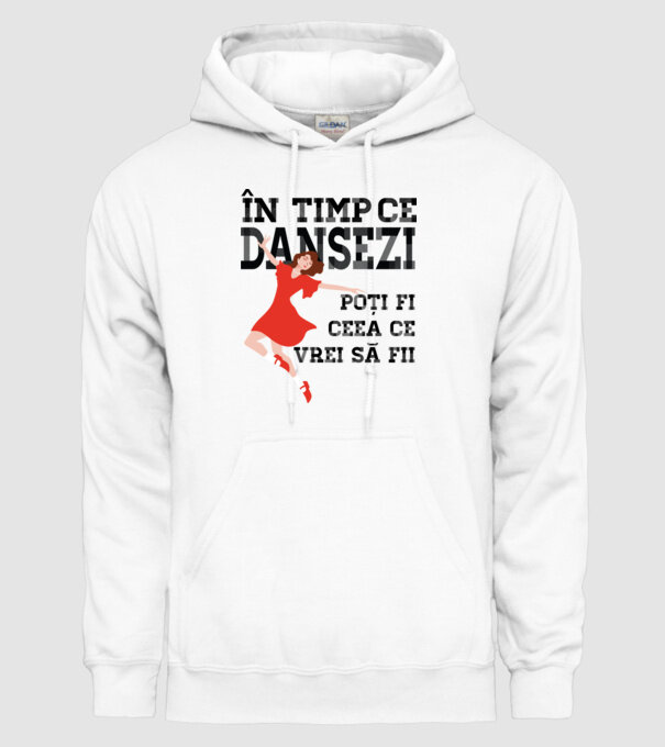 n timp ce dansezi poți fi ceea ce vrei să fii - în acel moment ,D2509335 model alb pe tricou