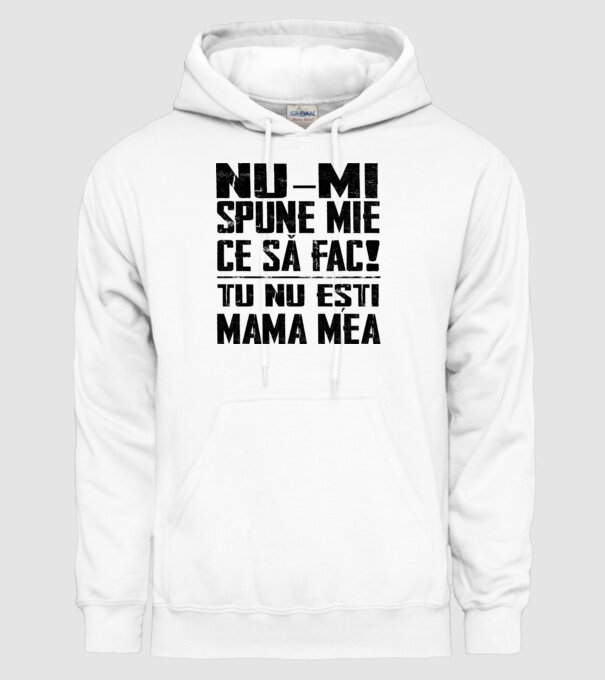 ne-mondd-meg-mit-csinaljak-ANYA-FEKETE-RO model alb pe tricou