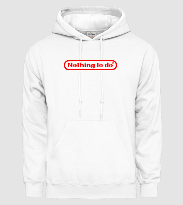 Nothing to do model alb pe tricou