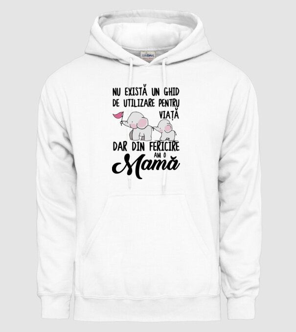 Nu există un ghid de utilizare pentru viață, dar din fericire am o mamă model alb pe tricou