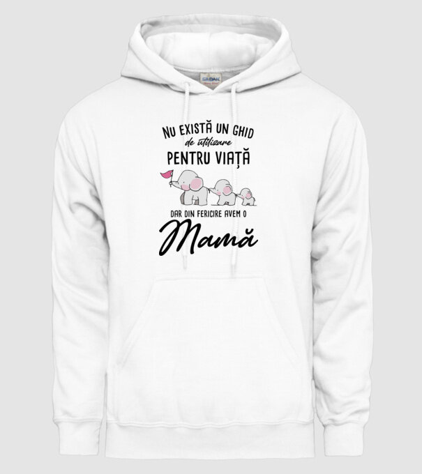 Nu există un ghid de utilizare pentru viață, dar din fericire avem o mamă model alb pe tricou