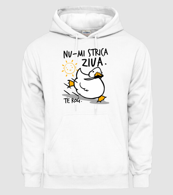 Nu-mi strica ziua. model alb pe tricou