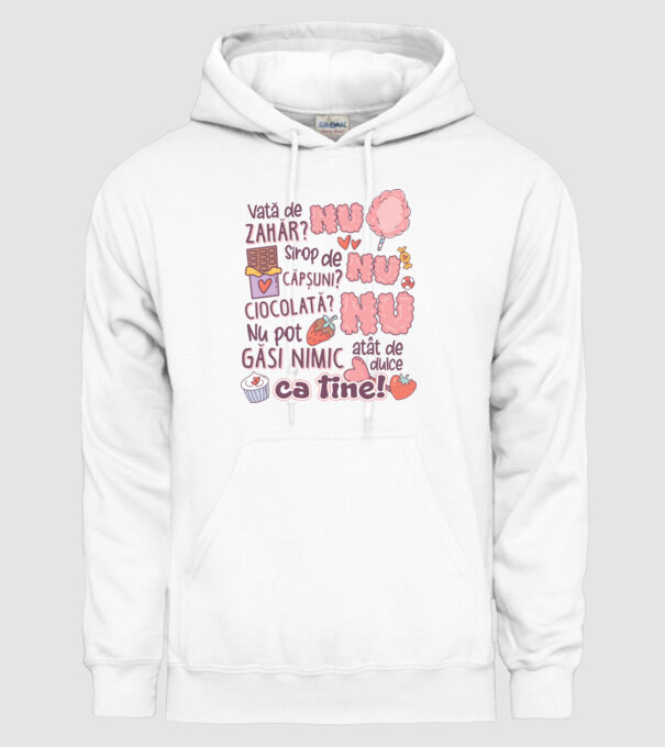 Nu pot găsi nimic-atât de dulce ca tine model alb pe tricou