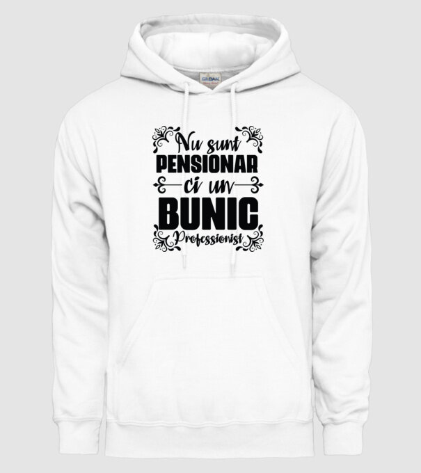 Nu sunt_pensionar, ci un bunic profesionist model alb pe tricou