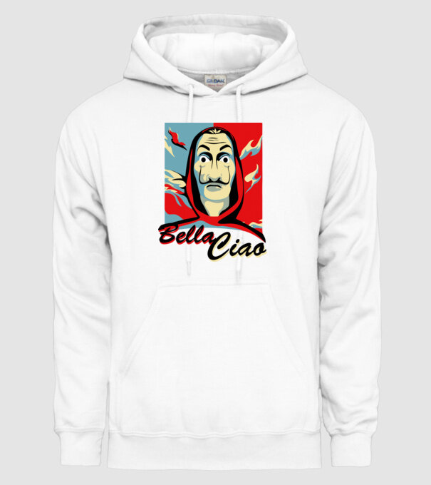 obey bella ciao model alb pe tricou