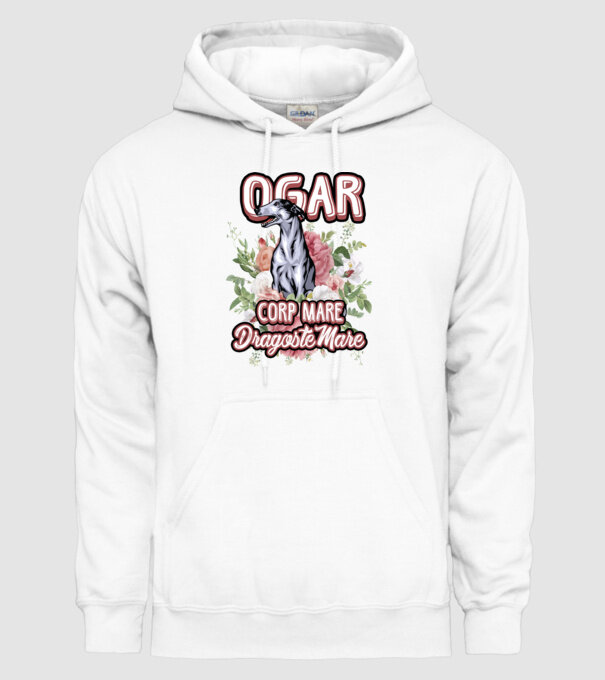 Ogar - picioare lungi dragoste multă model alb pe tricou