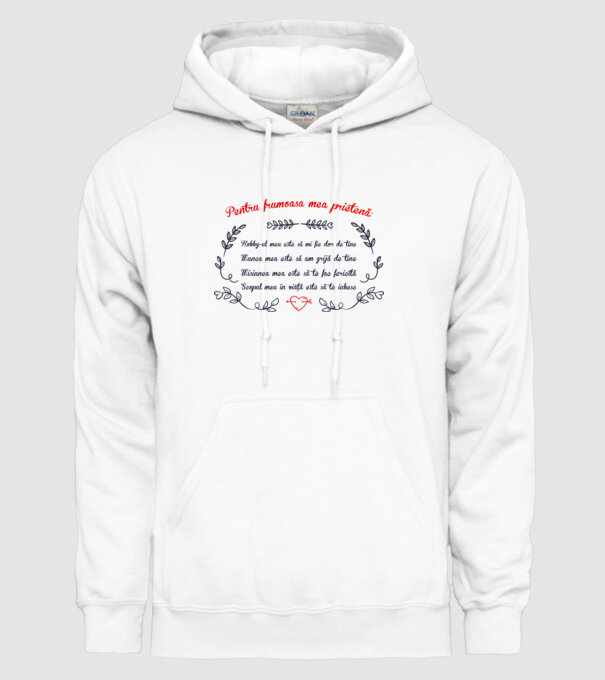 Pentru frumoasa mea prietenă: hobby-ul meu este să-mi fie dor de tine - munca mea este să am grijă de tine - misiunea mea este s model alb pe tricou